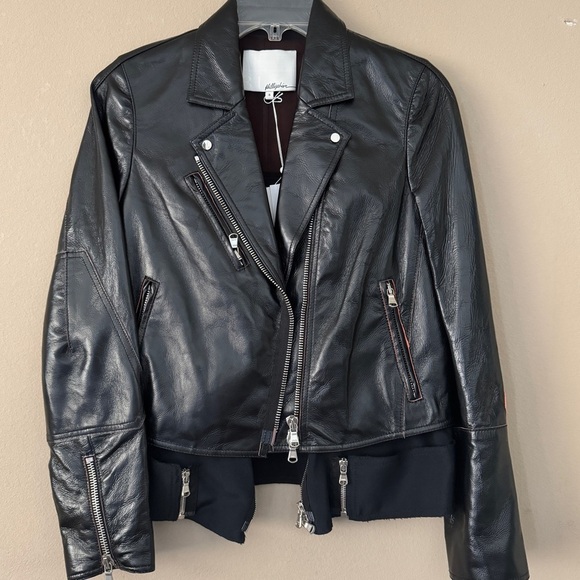 NWT 3.1 Phillip Lim motorcycle leather jacket size 4 - Picture 4 of 16